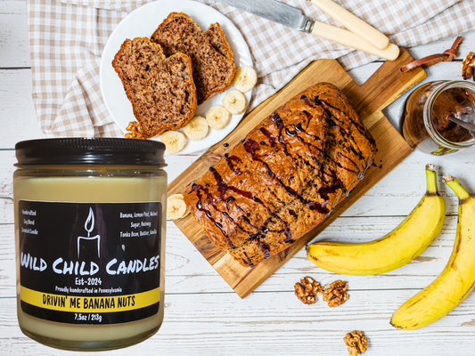Drivin' Me Banana Nuts 7.5oz Candle