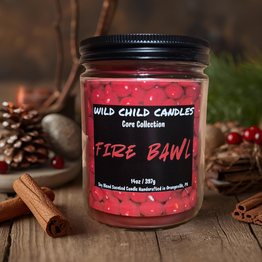 Fire Bawl 14oz Candle