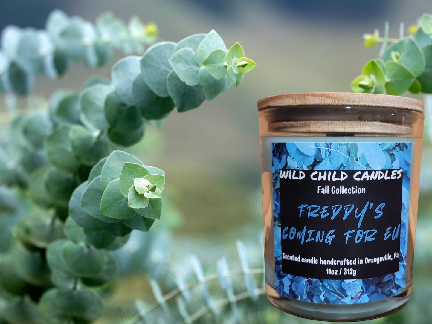 Freddy's Comin' For Eu Candle